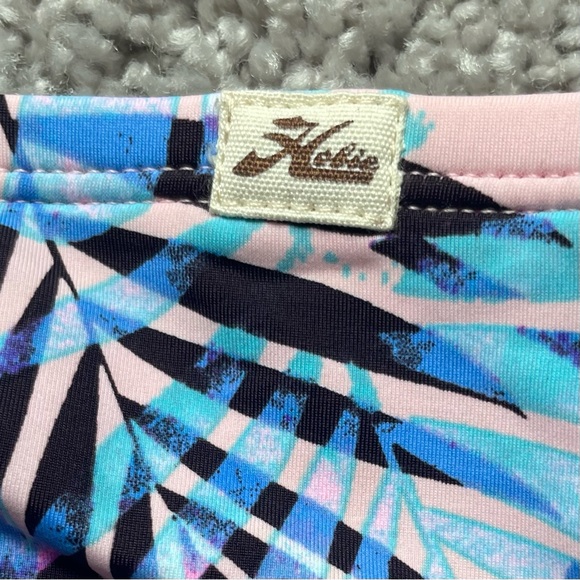 Hobie Size Medium Bikini Bottoms Criss Cross Ties on Sides Palm Leaf Print - Picture 4 of 8